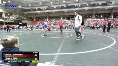 110 lbs Round 1 - Zaina Albadri, Greater Heights vs Kyndall Chansler, Great Bend