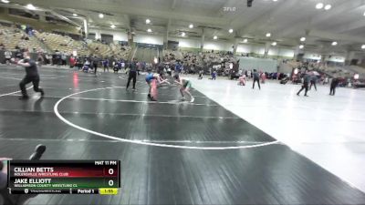 130 lbs Cons. Round 1 - Cillian Betts, Nolensville Wrestling Club vs Jake Elliott, Williamson County Wrestling Cl