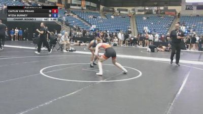 124 lbs Champ. Round 2 - Nyzia Burney, Unattached vs Caitlin Van Praag, Friends University