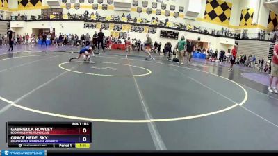 65 lbs Round 1 - Gabriella Rowley, Boonville Wrestling Club vs Grace Nedelsky, Contenders Wrestling Academy