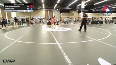 125 lbs Final - Genevieve Bellino, Texas vs Cora Hayes, Best Trained Wrestling