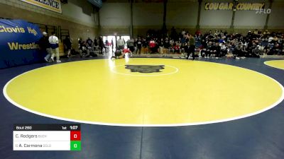 288 lbs Round Of 32 - Cooper Rodgers, Buchanan vs Alexander Carmona, Golden West