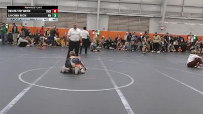 52 lbs Round 4 (6 Team) - Penelope Webb, Empyre WC Gold vs Lincoln Rich, Meridian Maniacs