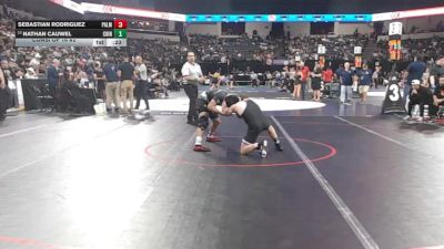 144 lbs Consi Of 16 #2 - Sebastian Rodriguez, Palm Desert (SS) vs Nathan Cauwel, Chino (SS)