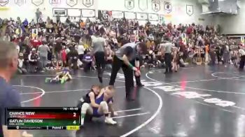 45 lbs Semifinal - Chance New, Teays Valley vs Gatlin Davidson, Chillicothe