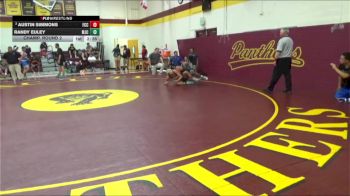 165 lbs Champ. Round 2 - Randy Euley, Modesto Junior College vs Austin Simmons, Fresno City College