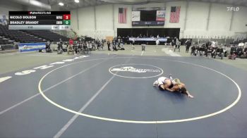 110 lbs Finals (4 Team) - Nicolo Dolson, Miller Place High Sch vs Bradley Brandt, Shoreham Wading River HS