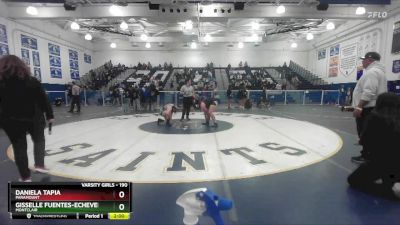 190 lbs Quarterfinal - Daniela Tapia, Paramount vs Gisselle Fuentes-Echeverria, Montclair