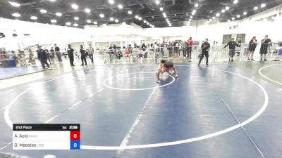 120 lbs 2nd Place - Alexander Apio, Golden Back MRTC vs Destin Maestas, Legends Of Gold LV