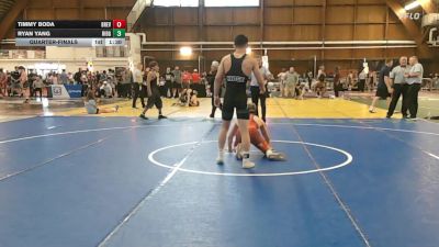 140 lbs Quarterfinal - Timmy Boda, Brevard Fca vs Ryan Yang, Ridge High School