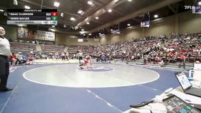 2A 157 lbs Quarterfinal - Isaac Clarkson, Kanab vs Taren Bayles, San Juan