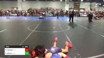 72 lbs Rr Rnd 1 - Drew Dawson, Legacy Elite WC vs Caine Martin, Sunkist Kids / Monster Garage