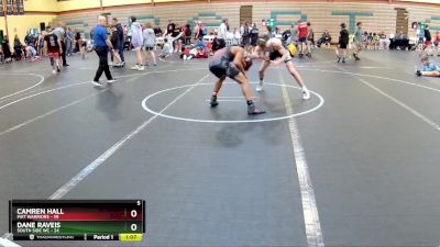 120 lbs Round 7 (10 Team) - Camren Hall, Mat Warriors vs DANE RAVEIS, South Side WC