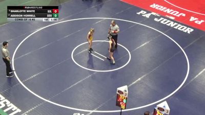 98 lbs Consi Of 16 #2 - Sharlotte White, Boiling Springs vs Addison Horrell, Derry Area