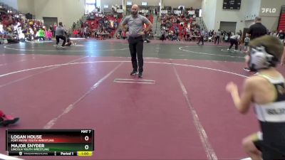 60 lbs Champ. Round 1 - Major Snyder, Lincoln Youth Wrestling vs Logan House, Fort Payne Youth Wrestling