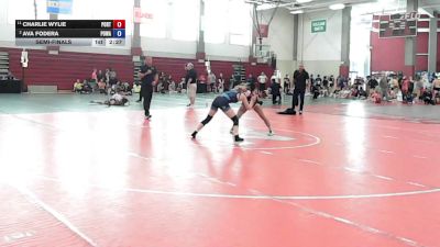 109 lbs Semifinal - Charlie Wylie, Port Jervis High School/ Club- Iron Horse vs Ava Fodera, Poway Wrestling