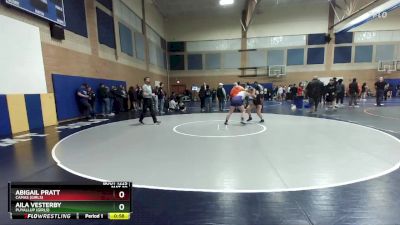 145lbs Cons. Round 3 - Aila Vesterby, Puyallup (Girls) vs Abigail Pratt, Camas (Girls)