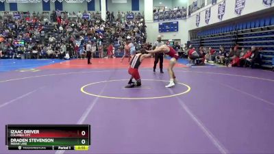 138 lbs Cons. Round 2 - Draden Stevenson, Indian Lake vs Izaac Driver, Columbia City