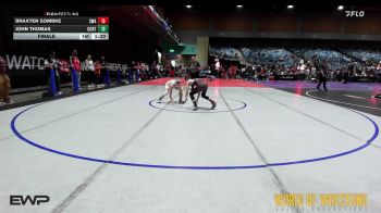 100 lbs Final - Braxten Sombke, Sniper Wrestling Academy vs JOHN THOMAS, OCRTC