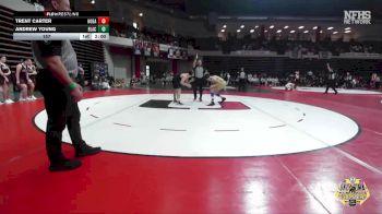 157 lbs Quarterfinals (8 Team) - Andrew Young, BLACKWELL vs Trent Carter, HOBART