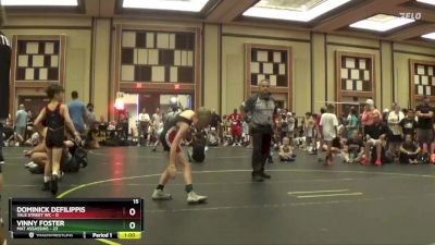 65 lbs Quarterfinals (8 Team) - Dominick Defilippis, Yale Street WC vs Vinny Foster, Mat Assassins