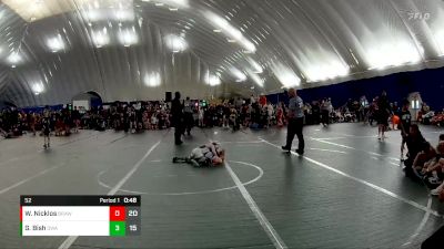 52 lbs Round 3 (10 Team) - Grayson Bish, DWA vs Weston Nicklos, Brawler Elite