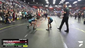 107 lbs Champ. Round 1 - NalaLynn Forist, Eaton Rapids Youth WC vs Dennis Allen-Wormack, Kalamazoo Premier WC