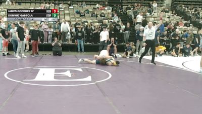 154-H lbs Consi Of 32 #1 - James Goodger IV, Neshaminy vs Dominic Gabbola, Bethpage
