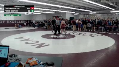 125 lbs Quarterfinal - Cole Gentsch, UW - La Crosse vs Tyler Chenevert, Augsburg