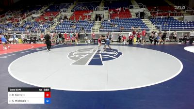 100 lbs Cons 16 #1 - Ramon Sierra, IN vs Aaron Micheals, TX