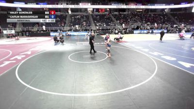 132 lbs Semifinal - Haley Gonzales, Hicksville vs Caitlin Maragioglio, Bellport