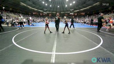 67 lbs Round Of 16 - Nazzaraya Hormann, Chickasha Youth Wrestling vs Tracie Johnson, Locust Grove Youth Wrestling