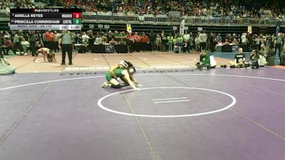5A 110 lbs Champ. Round 1 - Priscilla Cunningham, Frisco Lebanon Trail vs Adiella Reyes, San Antonio Wagner