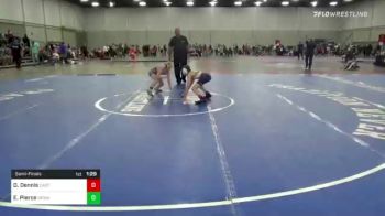 85 lbs Semifinal - Daniel Dennis, East Coast Bandits vs Easton Pierce, Okwa