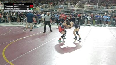 115 lbs Champ. Round 1 - Isabella Tellez, Doral Academy vs Natalia Sanchez, Winter Springs