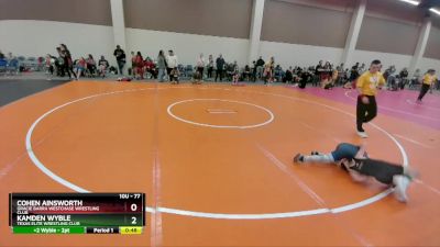 77 lbs Semifinal - Kamden Wyble, Texas Elite Wrestling Club vs Cohen Ainsworth, Gracie Barra Westchase Wrestling Club