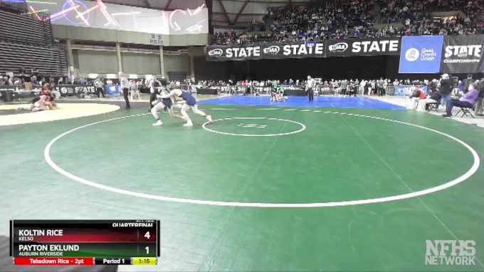 3A 126 lbs Quarterfinal - Koltin Rice, Kelso vs Payton Eklund, Auburn ...