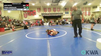 76 lbs Rr Rnd 1 - Jake Potts, Wagoner Takedown Club vs Tyson Chuculate, Coweta Tiger Wrestling