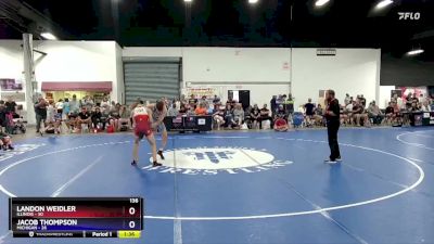 136 lbs Placement Matches (16 Team) - Landon Weidler, Illinois vs Jacob Thompson, Michigan