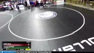 106 lbs Champ. Round 1 - Tyler Drysen, California vs Jack Ceja, Vasky BrosPitman Wrestling Club