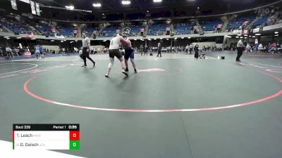 215 lbs Champ. Round 2 - Daniel Dalach, Joliet Catholic Academy vs Tommy Leach, Maine South