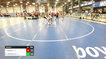 145 lbs Rr Rnd 1 - Cian Santos, Central MD Wrestling Black vs Nick DellaRocca, Kraken