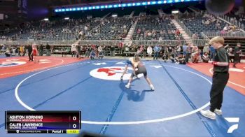 102 lbs Semifinal - Ashton Horning, Sheridan Wrestling Club vs Caleb Lawrence, Wyoming Unattached