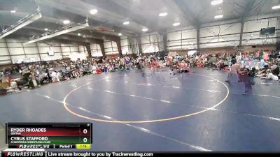 100 lbs 1st Place Match - Ryder Rhoades, Uintah vs Cyrus Stafford, Champions Wrestling Club