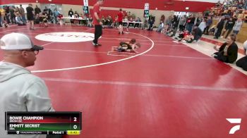 30-34 lbs Round 4 - Emmitt Secrist, HRA vs Bowie Champion, Brush WC