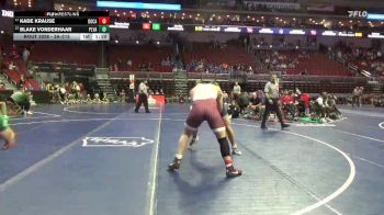 3A-215 lbs Cons. Round 2 - Blake Vonderhaar, Pleasant Valley vs Kade Krause, Dowling Catholic