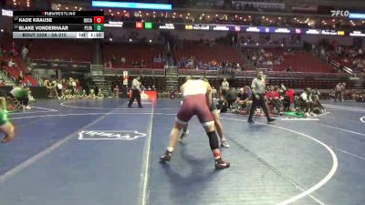 3A-215 lbs Cons. Round 2 - Blake Vonderhaar, Pleasant Valley vs Kade Krause, Dowling Catholic