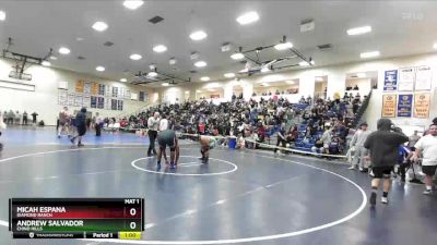 215 lbs Cons. Round 3 - Micah Espana, Diamond Ranch vs Andrew Salvador, Chino Hills