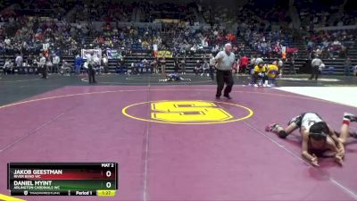 90 lbs Cons. Round 2 - Jakob Geestman, River Bend WC vs Daniel Myint, Arlington Cardinals WC