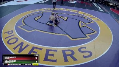 Semifinal - John White, McCook vs Noah Boyer, Nebraska City